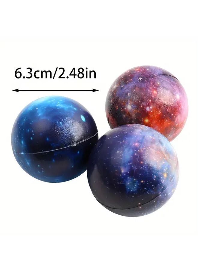 12pcs Cosmic Sky Sponge Balls 6 3cm Planet Toys For Kids Space Party Gifts - Image 3