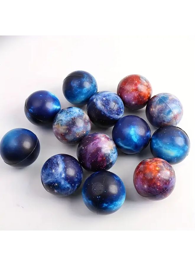 12pcs Cosmic Sky Sponge Balls 6 3cm Planet Toys For Kids Space Party Gifts - Image 5
