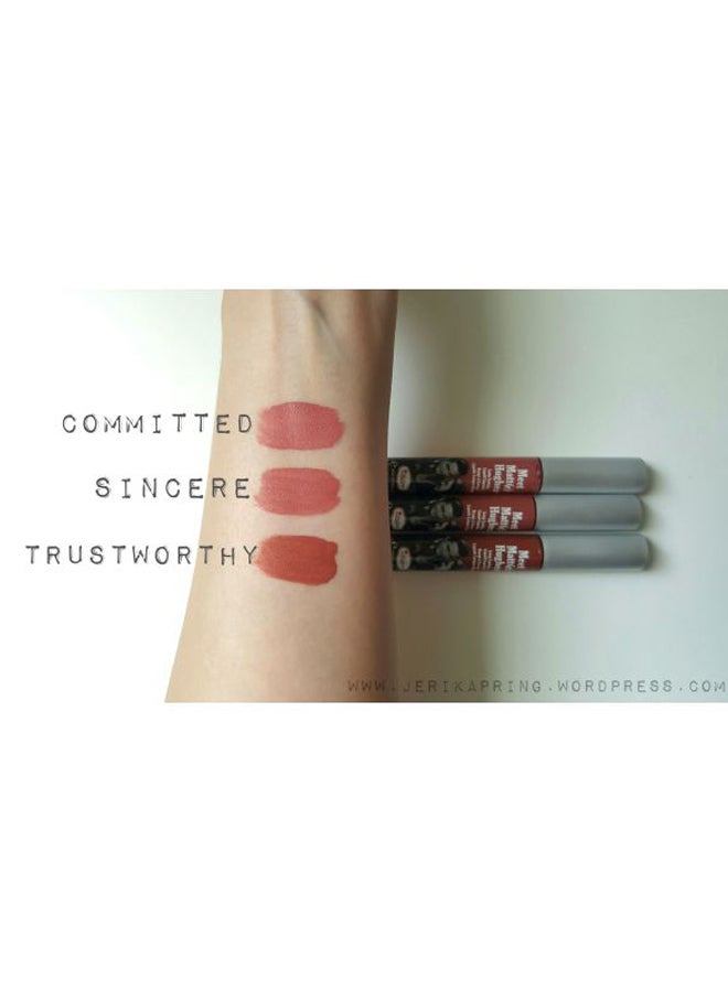theBalm Meet Matte Hughes Liquid Lipstick Reliable - Image 3