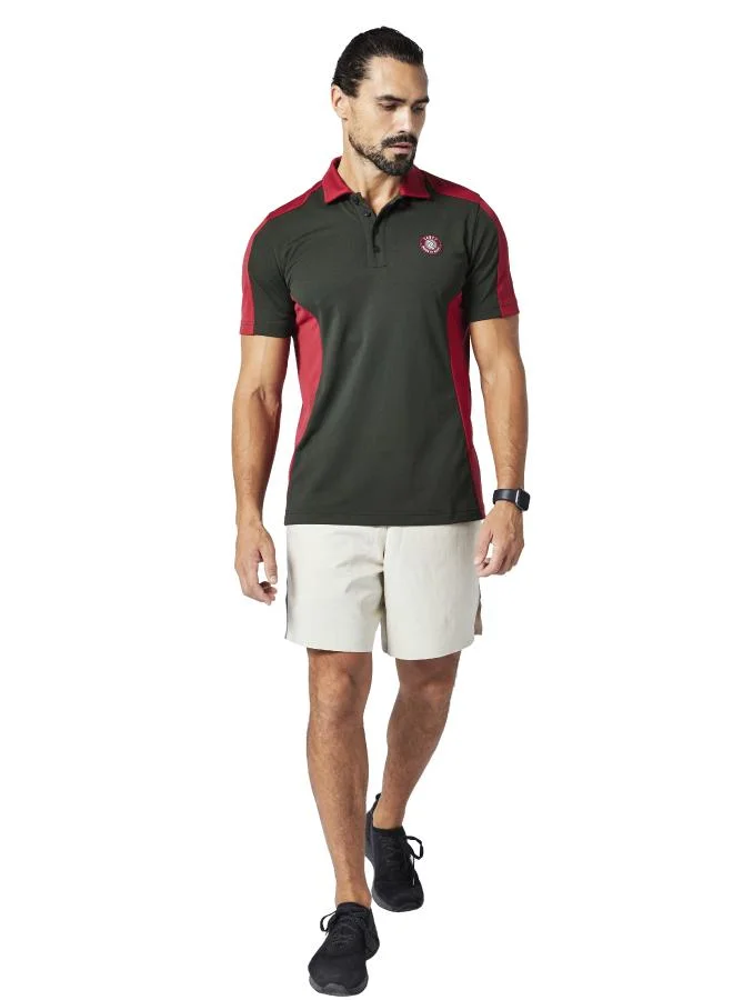 ZAECY Men's Paneled Polo T-shirt