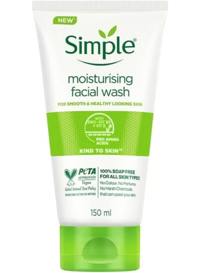 Simple Moisturising Facial Wash 150 Ml - Image 1