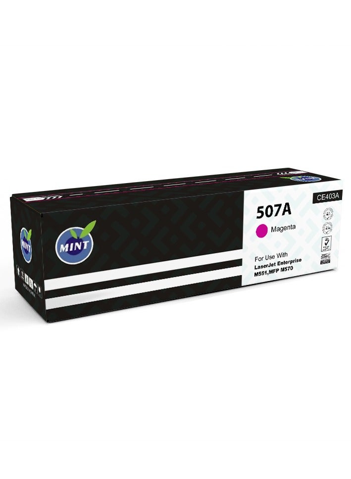 Mint Mint LaserJet 507A-CE403A Red Toner Compatible with LaserJet Pro 500 Color Printers MFP M570dn, M551n, M551xh, MFP M575dn, MFP M575f, MFP M575c - Image 2