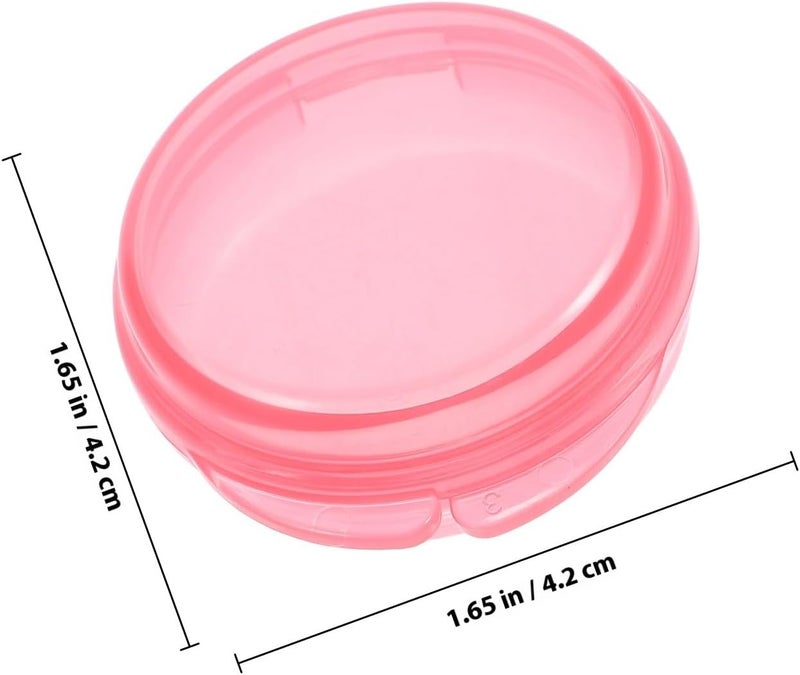 TIDTALEO Portable Plastic Pill Organizer 6pcs Travel Daily Medicine Case Sealed Compact Dispenser for Purse and Vitamins Storage - Image 2