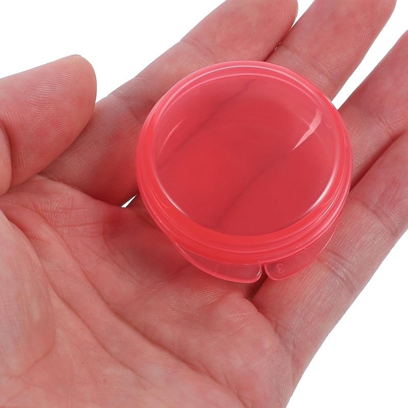 TIDTALEO Portable Plastic Pill Organizer 6pcs Travel Daily Medicine Case Sealed Compact Dispenser for Purse and Vitamins Storage - Image 4