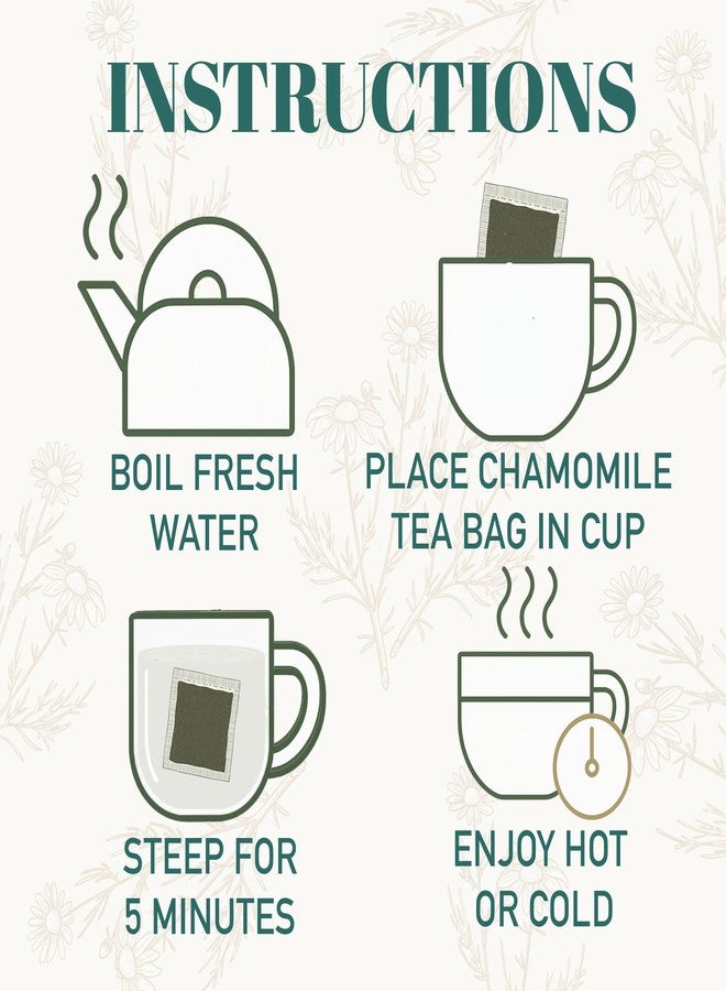 Hyleys Chamomile Tea Organic - 100 Tea Bags - Caffeine Free Herbal Tea - Image 3