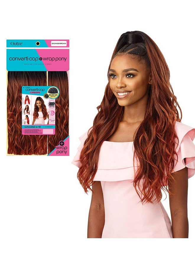 Outre Converti Cap Wrap Pony Deluxe Cap Lays Flat Heat Resistant Fiber High Tex Safe Up To 400F Sunshine & Me (Drrard) - Image 3