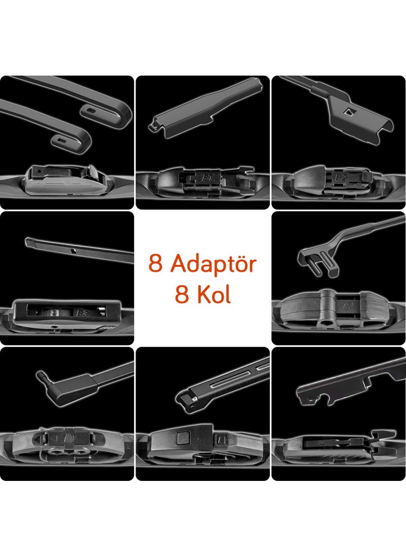 RBW 92815 Hybrid Multi-Fit 15 Inch / 380 mm Wiper with 8 Adapters  - Image 3