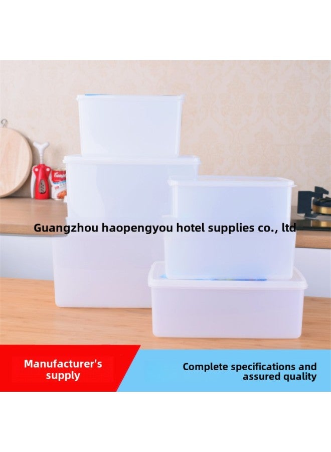 Fat Cat Plastic Preservation Box Rectangular Transparent Hotel Refrigerator Freezer Freezer Large Capacity Storage Box Commercial-Capacity:FC-834(20.5*14*7)-Number Of Box Layers:1-49 - Image 1