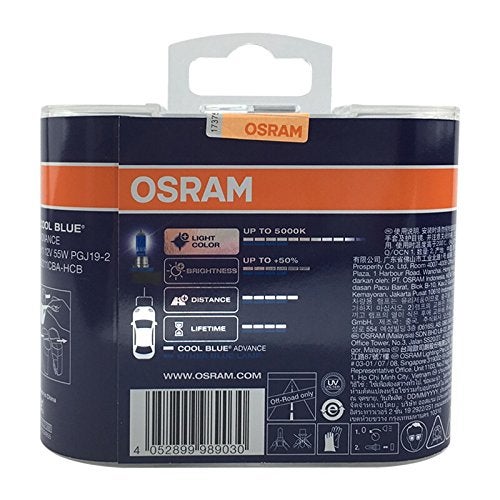 OSRAM H11 12V 55W 5000K 62211CBA Cool Blue Advance Car Bulbs Halogen Head Light 2X - Image 5