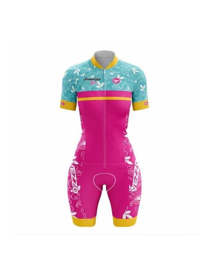 KUYING GR New Summer Outdoor Sunscreen Moisture Absorption Quick Drying Bicycle Women's Cycling Clothing Set  - Image 1