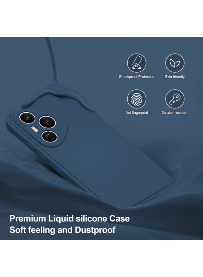بورتوني غطاء حماية لهاتف Honor 400 Pro من السيليكون الناعم المقاوم للصدمات بلمسة نهائية غير لامعة، غطاء خلفي لهاتف Honor 400 Pro، بطانة داخلية من القماش، غطاء حماية كامل للكاميرا لهاتف Honor 400 Pro - Image 3