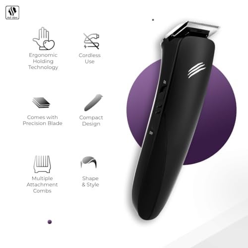 Skull Shaver Baby Beast Trimmer: Ultimate Cordless Hair & Beard Trimmer with Precision Blades | Complete Grooming Kit - Image 2
