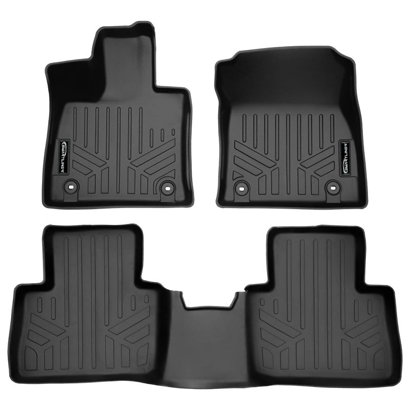 SMARTLINER Custom Fit All Weather Floor Mats 2 Row Liner Set Compatible with 20222025 Lexus NX