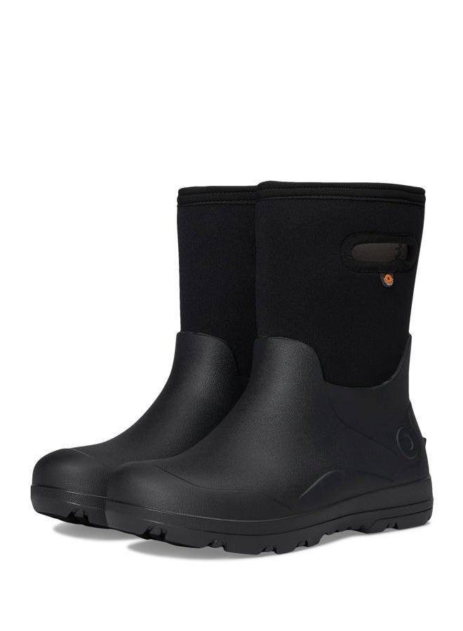 BOGS Unisex-Child York Seamless (Toddler/Little Big Kid) Rain Boot, Black, 1 Little Kid - Image 1