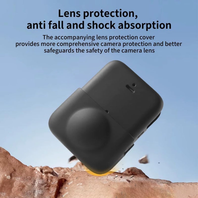 Tectonic TLC-OM360 Silicone Case for DJI Osmo Action 360 – Shockproof Soft Protective Cover with Lens Cap, Anti-Slip Grip, Dustproof Full-Body Camera Protector for Outdoor & Travel - Image 3