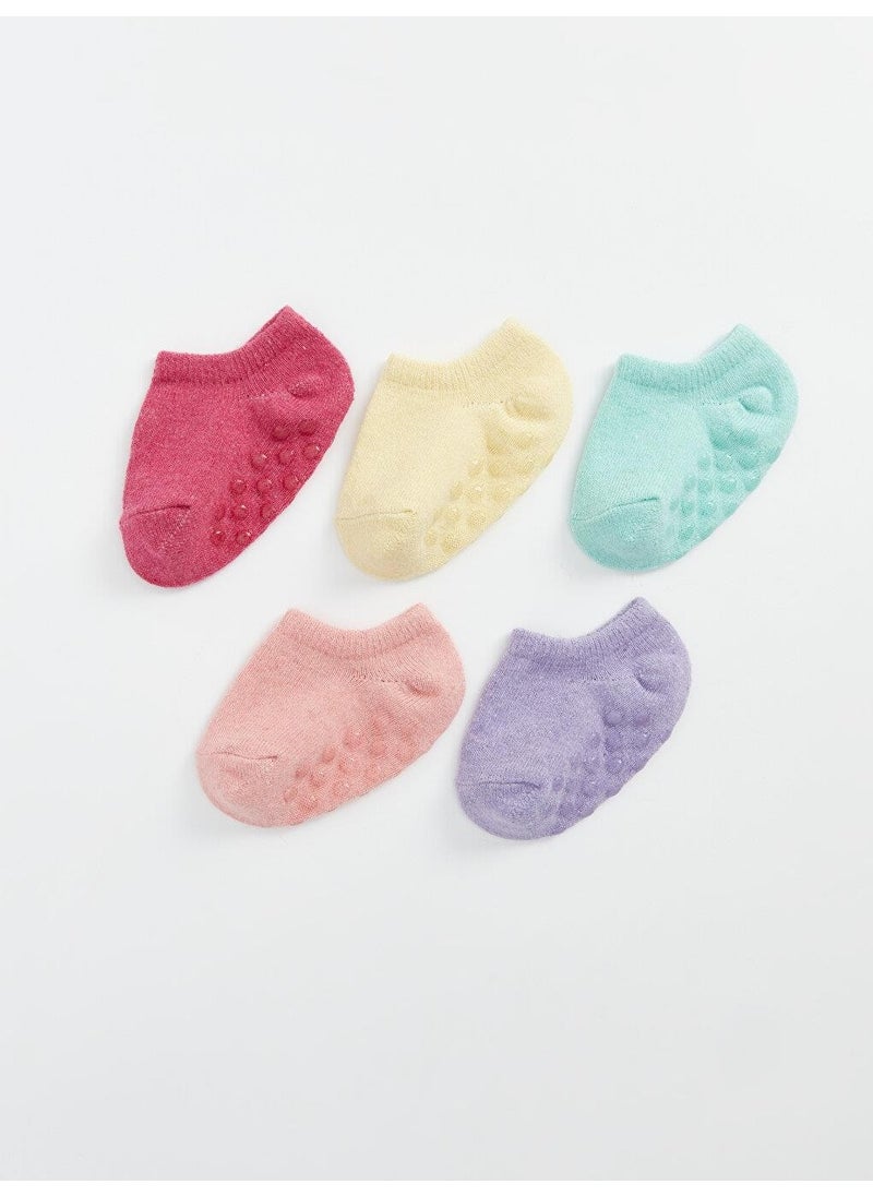 LC WAIKIKI Basic Baby Girl Booties Socks 5-Pack  - Image 1