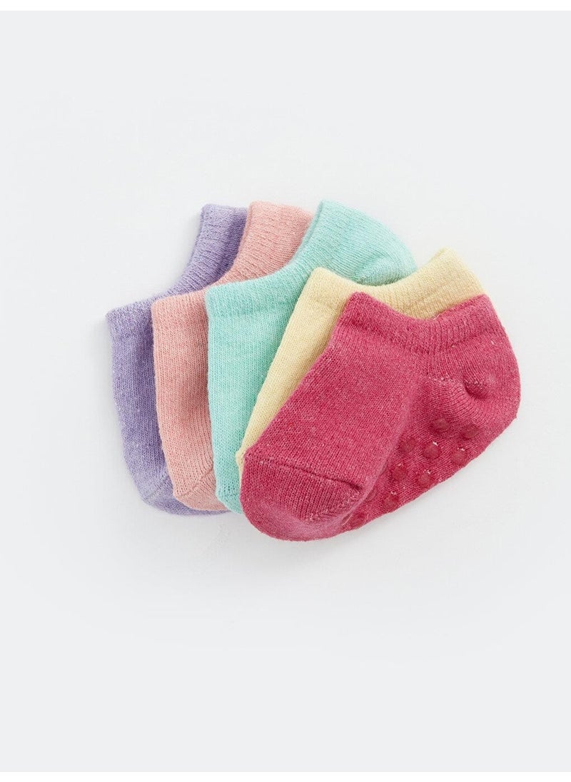 LC WAIKIKI Basic Baby Girl Booties Socks 5-Pack  - Image 3