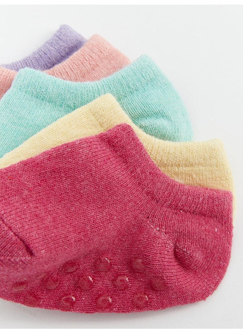 LC WAIKIKI Basic Baby Girl Booties Socks 5-Pack  - Image 4