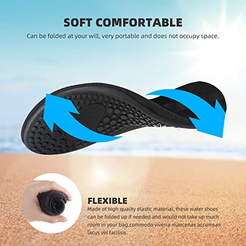 ATHMILE Water Shoes for Women Men Quick-Dry Aqua Socks Swim Beach Barefoot Yoga Exercise Wear Sport Accessories Pool Camping Must Haves Adult Youth Size 5-6 Women/4-5 Men - Image 5