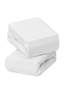 Clevamama Jersey Cotton Fitted Sheets For Bedside Crib 46x83x10 Cm  - Image 1