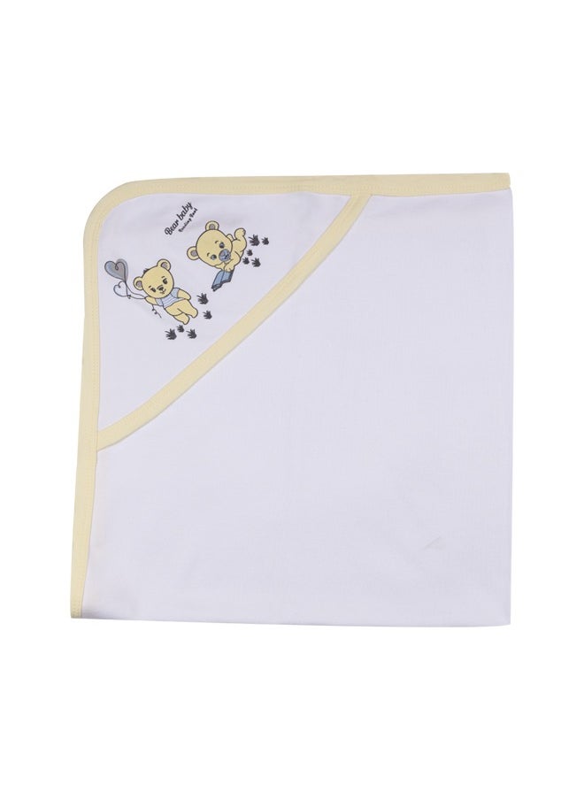 Babies Basic 7 Piece Unisex 100% Cotton Gift Set Include Bib, Pyjama, Mitten, Cap, Romper, Top And Bottom Set  - Image 4