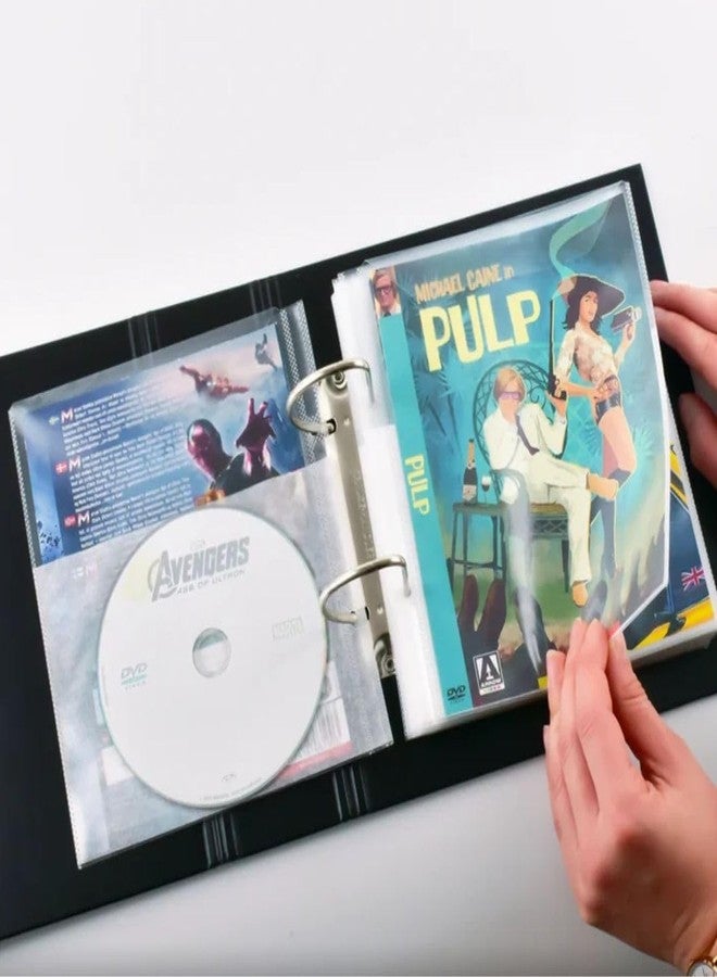 تاريفولد مجموعة أقراص DVD من DJOIS by Tarifold - أكمام تخزين واقية لأقراص DVD (50/عبوة) مع مجلدات أقراص DVD ذات حلقتين (2 لكل منها) (#10266) - Image 5