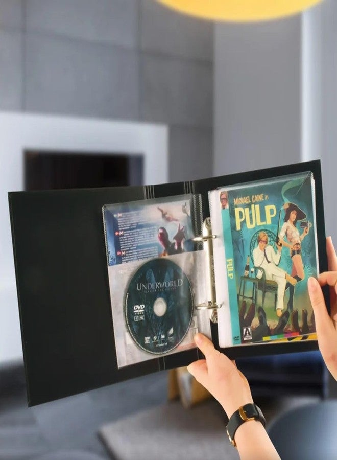 تاريفولد مجموعة أقراص DVD من DJOIS by Tarifold - أكمام تخزين واقية لأقراص DVD (50/عبوة) مع مجلدات أقراص DVD ذات حلقتين (2 لكل منها) (#10266) - Image 3