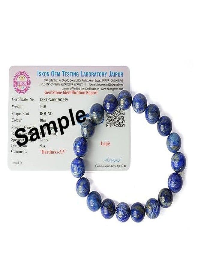 Anant Infinity Certified Stone Natural Healing Stone Crystal Round Beads 8 mm Bracelet For Men, Women, Boys, Girls AI115 - Image 5