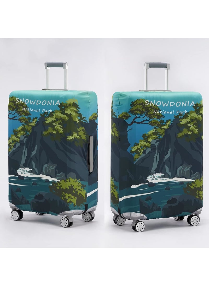SOLARAE Luggage Cover Washable Suitcase cover Anti-scratch Suitcase Protector Fits 22-25 Inch Luggage - Image 2