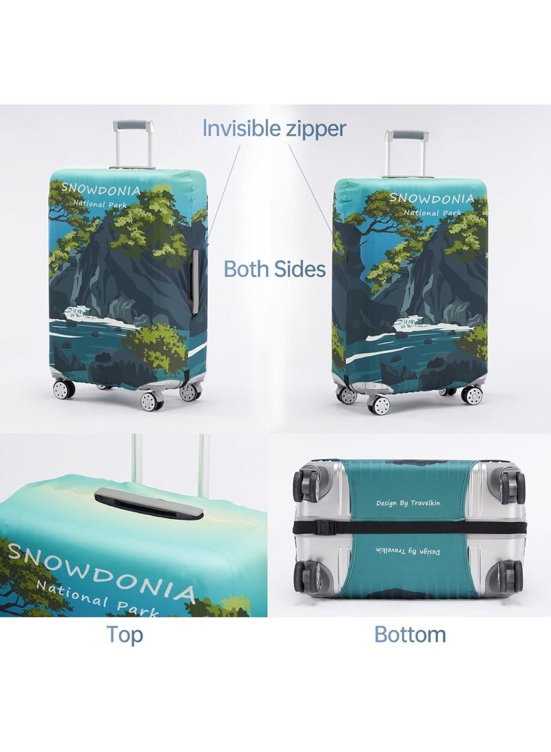 SOLARAE Luggage Cover Washable Suitcase cover Anti-scratch Suitcase Protector Fits 22-25 Inch Luggage - Image 3