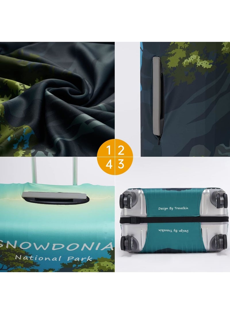 SOLARAE Luggage Cover Washable Suitcase cover Anti-scratch Suitcase Protector Fits 22-25 Inch Luggage - Image 4