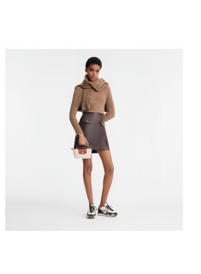 Longchamp Women's Mini handbag,Crossbody Bags,Shoulder Bag Shoulder strap with buckle,Paper White Classic Style - Image 3