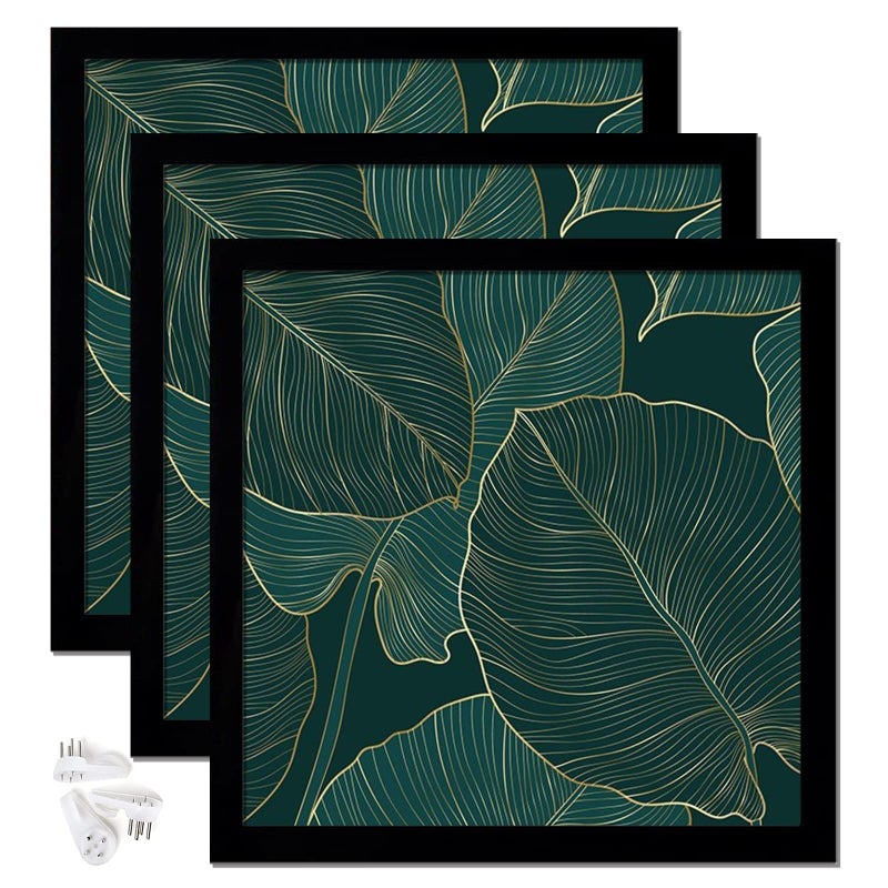 Keibiubu Black 9x9 إطار الصورة مجموعة من 3 إطارات صور شفافة عالية لـ 9 × 9 مربع صورة ملصق صورة Canvas Wallage Gallery معرض سطح المكتب الأفقي العمودي 9 من 9 - Image 1