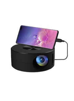 Generic Portable Mini Projector YT200 for Home and Kids Black mobile phone with screen version 