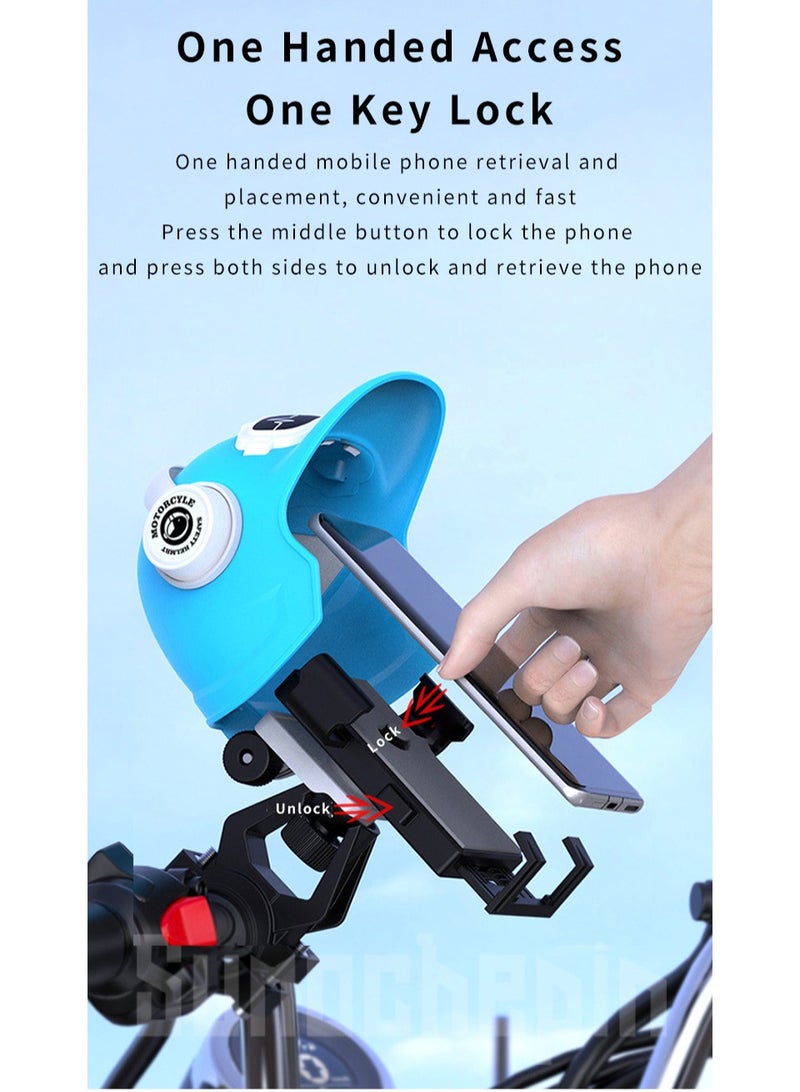 Generic Adjustable Bicycle Mount Phone Holder  Mobile Phone Holder  Anti-Refection Block Adjustable Hippo Phone Stand Sun Visor , Sun Shade Cover, Sun Shield for  Motor Bike  - Image 1