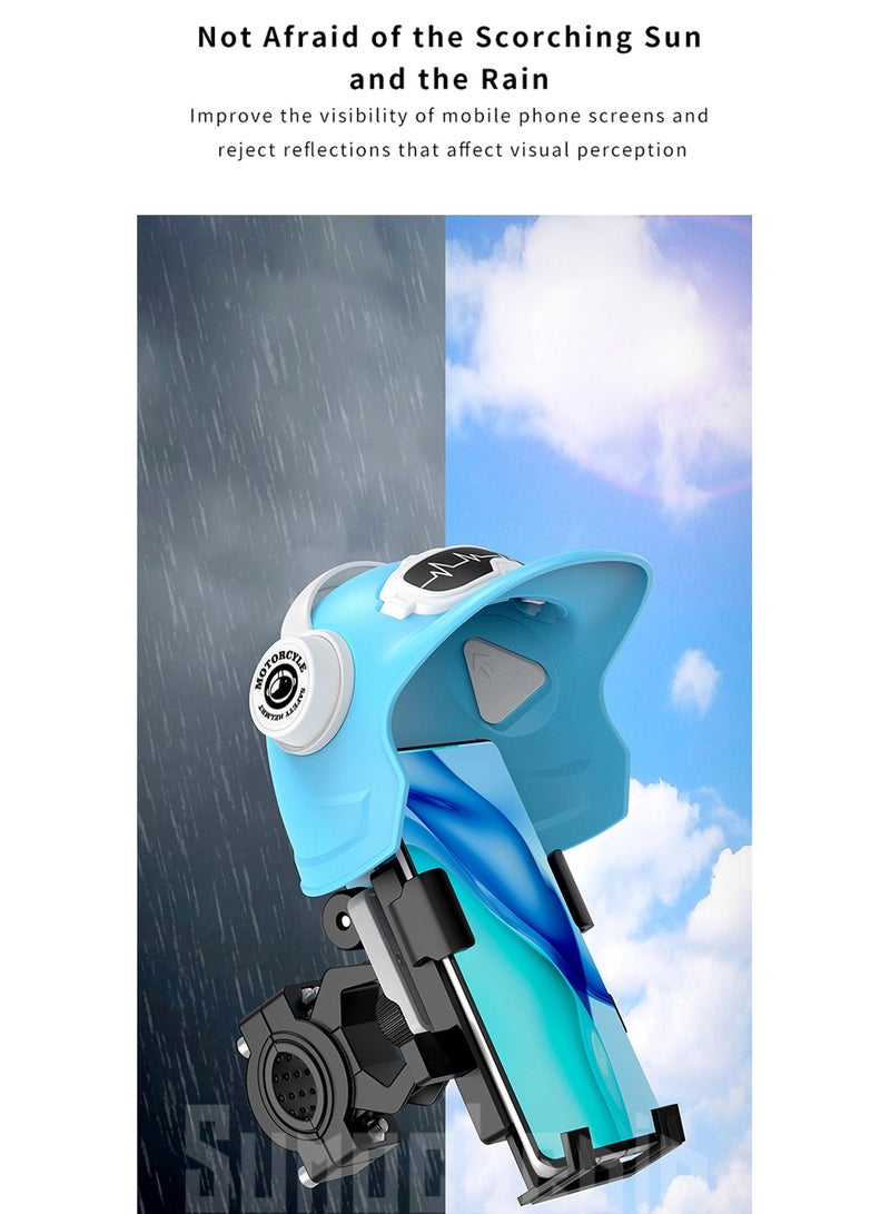 Generic Adjustable Bicycle Mount Phone Holder  Mobile Phone Holder  Anti-Refection Block Adjustable Hippo Phone Stand Sun Visor , Sun Shade Cover, Sun Shield for  Motor Bike  - Image 5