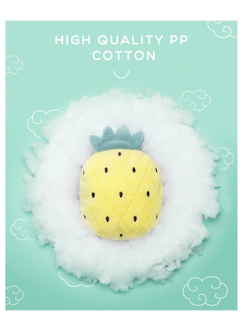 6 Pcs Interactive Cat Toys Set with Catnip Rattle Sound Cute Fruit Pillows Crinkle Plush Chew Toys for Indoor Cats - Image 3