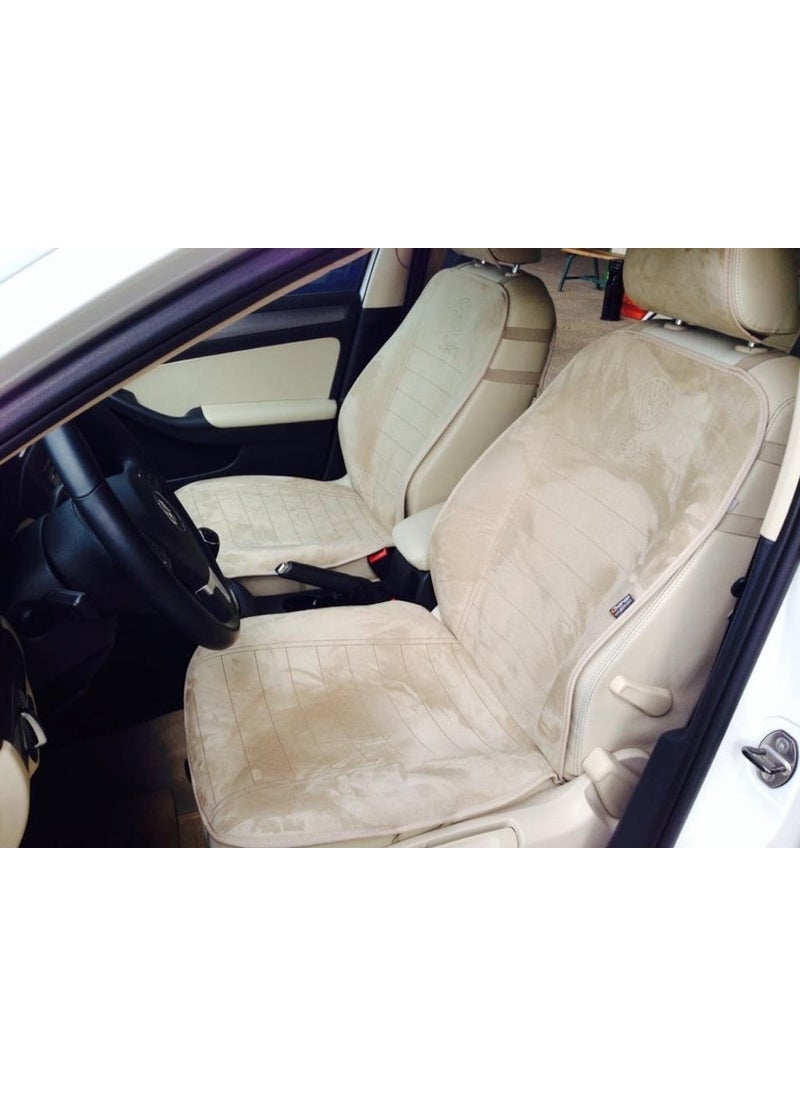 Kırcalı - Bmw 5 Series New Generation Seat Protector 2010 and Later Front 2-Piece Cover Cushion Beige - Image 1