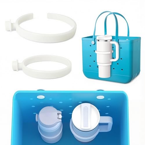 Oudizz Bogg Bag Cup Holder for 30oz 40oz Stanley, Adjustable Insert Drink Holder Compatible with Bogg Bag/Simply Southern Beach Tote Bag, Water Bottle Holder Attachment for Bogg Bag Accessories - Image 1