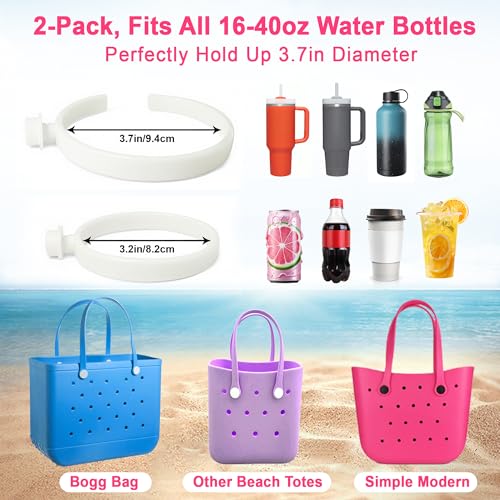 Oudizz Bogg Bag Cup Holder for 30oz 40oz Stanley, Adjustable Insert Drink Holder Compatible with Bogg Bag/Simply Southern Beach Tote Bag, Water Bottle Holder Attachment for Bogg Bag Accessories - Image 4