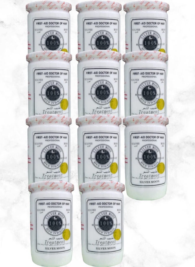 Silver Moon 11 Pieces Hair Doctor Final Touch Cream Gives Your Hair Luster And Beauty 800ml - Image 1