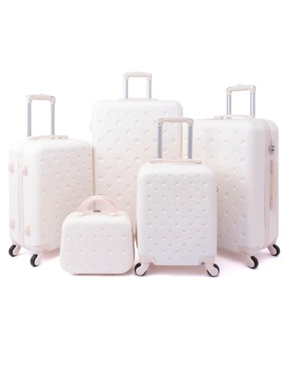 LIMRA Luggage Trolley Bags set of 5 Pcs Beige