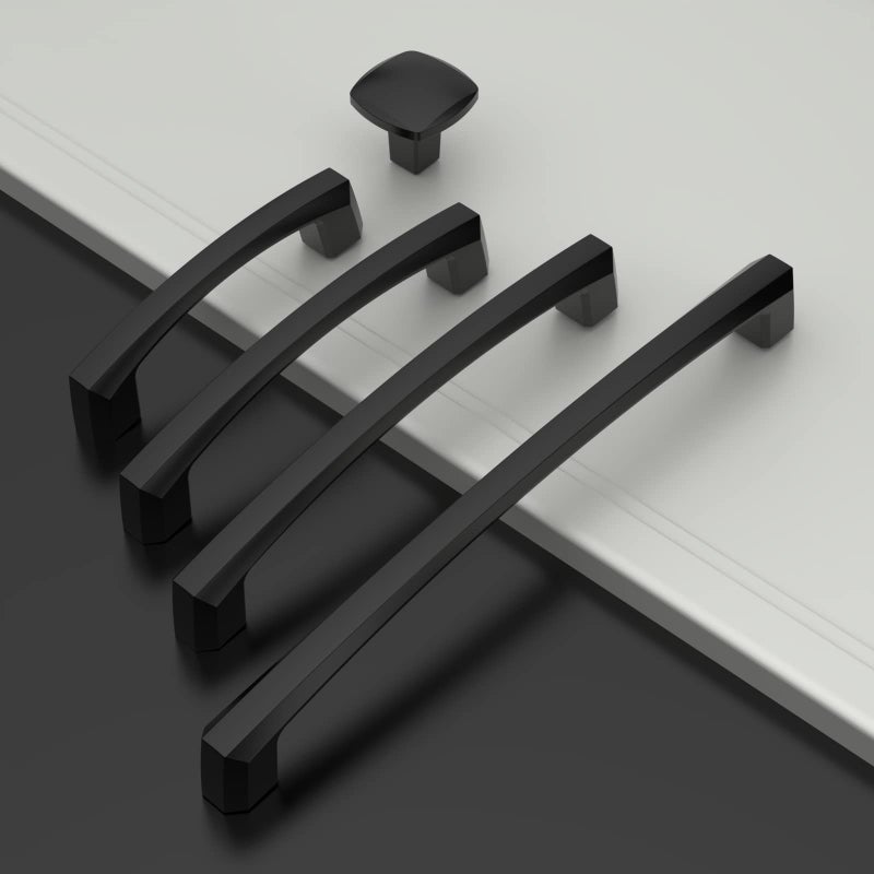 Amerdeco 10 Pack Matte Black Cabinet Pulls 6 Inch(152Mm) Hole Centers Kitchen Cabinet Handles Hardware Kitchen Handles For Cabinets Cupboard Handles Drawer Pulls Zh0032 - Image 3