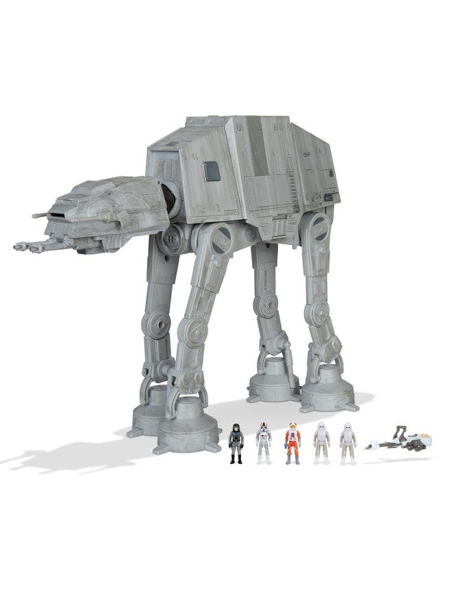 Star Wars Micro Galaxy Squadron at-at Walker - 10-Inch Assault Class Vehicle with Five 1-Inch Micro Figure Accessories - Image 1