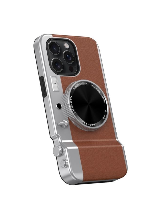 اس-توب جراب لهاتف iPhone 13 Pro Max 3D Retro Bluetooth Camera Magsafe Mirror جراب هاتف - Image 1