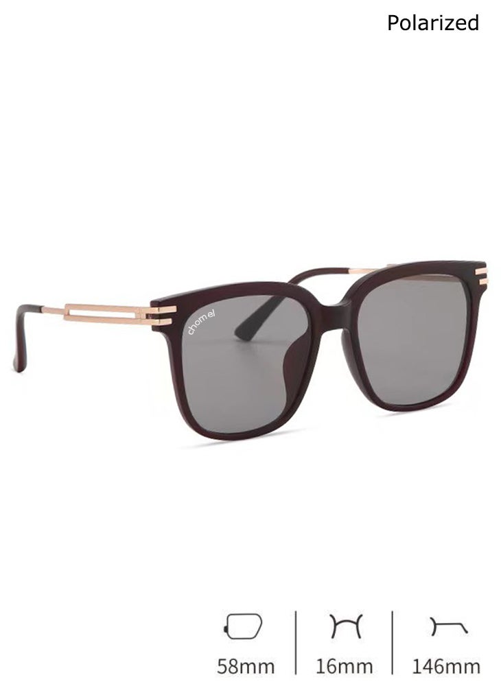 تشوميل نظارات شمسية نسائية أنيقة عالية الدقة بعدسات من النايلون مضادة للأشعة فوق البنفسجية والضوء الأزرق - Image 3