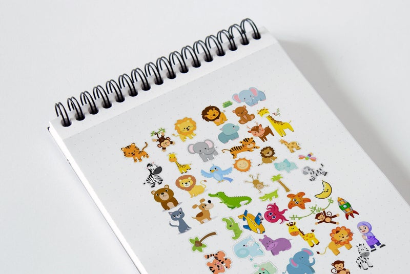 Cute Animals Assorted Sticker Set Suitable For Planner Agenda Bullet Journal Set