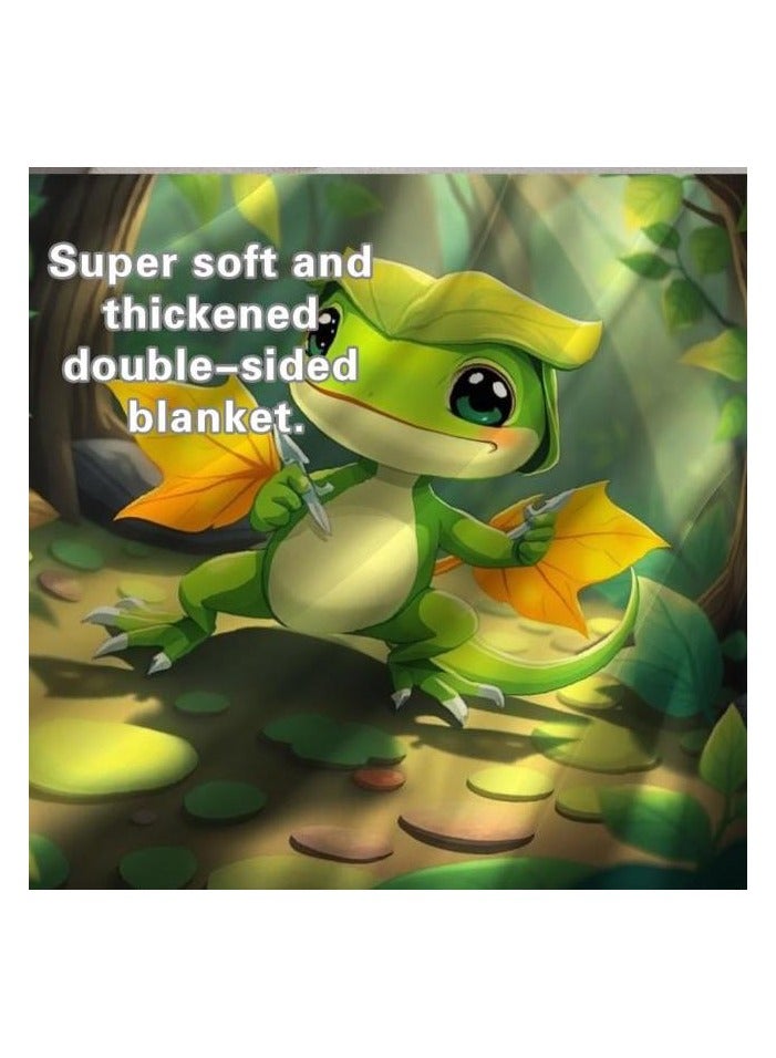 عام بطانية رقيقة من الفانيلا الكرتونية للأطفال أو الطلاب (دافئة ومريحة ومناسبة للنوم والألعاب) 100 سم * 150 سم - 128 - Image 1