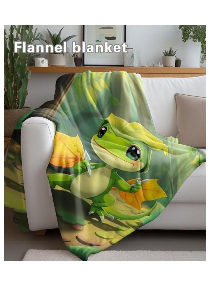 عام بطانية رقيقة من الفانيلا الكرتونية للأطفال أو الطلاب (دافئة ومريحة ومناسبة للنوم والألعاب) 100 سم * 150 سم - 128 - Image 5