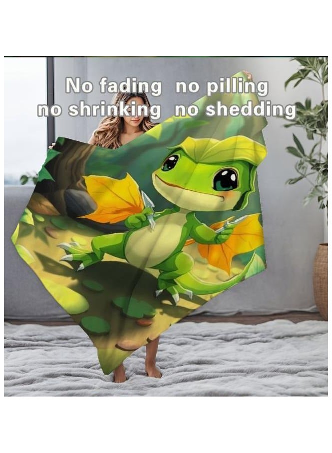 عام بطانية رقيقة من الفانيلا الكرتونية للأطفال أو الطلاب (دافئة ومريحة ومناسبة للنوم والألعاب) 100 سم * 150 سم - 128 - Image 4